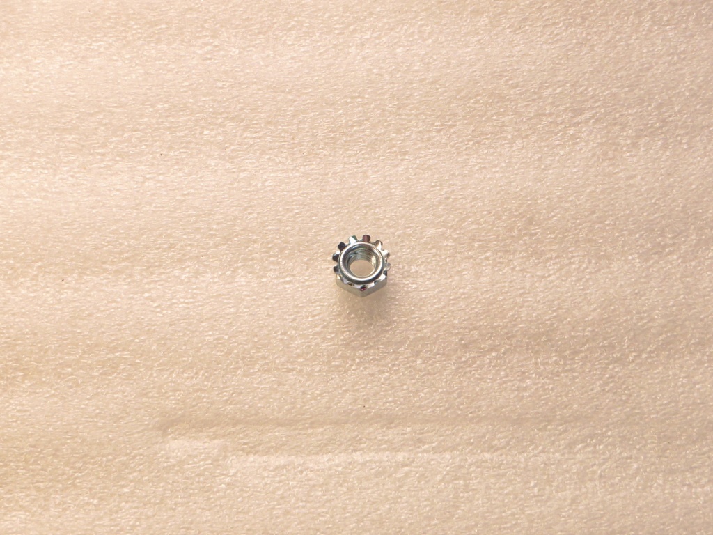 Hex Nut with Star Washer (1/4-20)