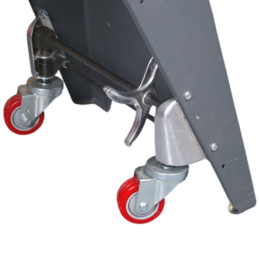 [556247] Premium Retractable Caster Assembly (Includes 3 Inch Dia. Red Wheels and Installation Kit)