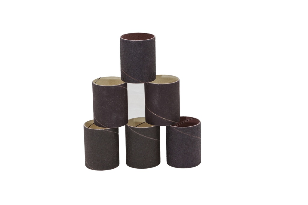 2-5/16 Dia. x 3 Inch Lg. Assorted A/O Drum Sander Sanding Sleeves (6 Pack Includes: (2) 60 Grit, (2) 80 Grit, (2) 100 Grit)