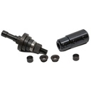 Shaper Spindle with Ball Bearing Rub Collars and 1/2 Inch Router Chuck