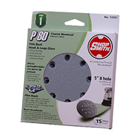 Shopsmith 5 Inch 150 Grit Hook & Loop 8-Hole Sanding Discs (15 Pack)