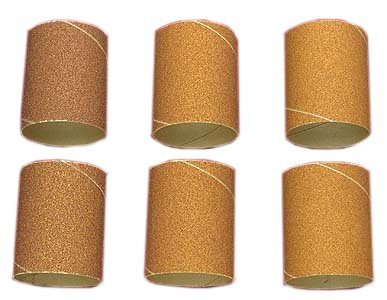 2-5/16 Dia. x 3 Inch Lg. 100 Grit A/O Fine Drum Sander Sanding Sleeves (6 Pack)