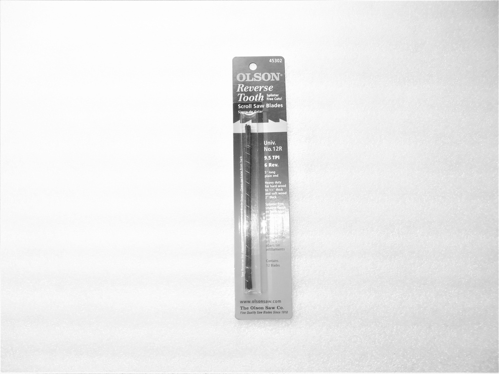 Milled Scroll Saw Blades (12R Reverse Skip Tooth Blades - 12 Blades)