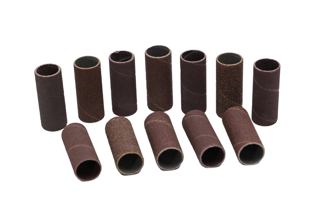 3/4 Dia. x 2 Inch Lg. Assorted A/O Drum Sanding Sleeves (12 Pack Includes: (6) Fine Grit (4) Mediun Grit (2) Coarse Grit)