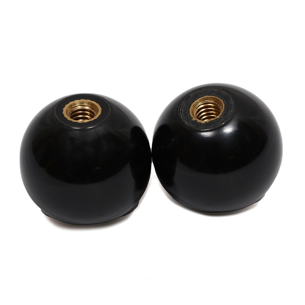 [555900] Black Knobs (2 Inch Diameter - 2 Pack)