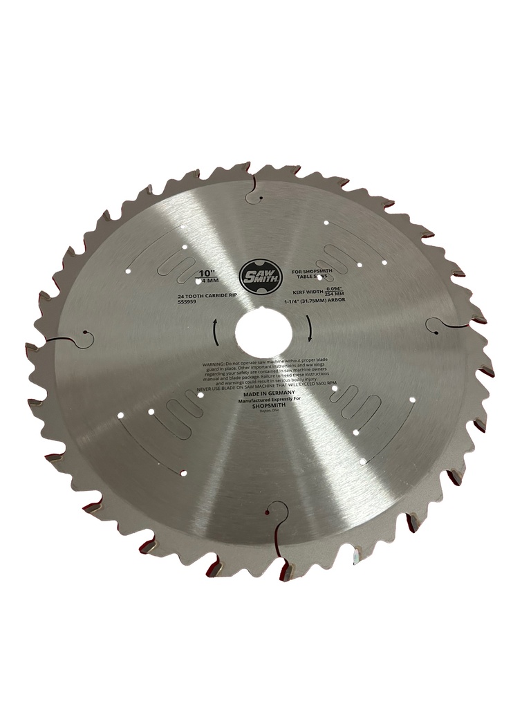 [555959] Carbide-tipped Rip Saw Blade (24T Thin Kerf)