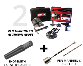 [556220] Premium Shopsmith Pen Turning Bundle