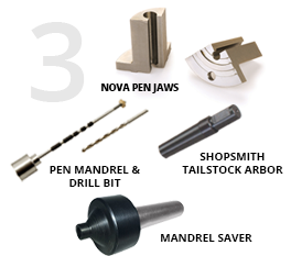NOVA Pen Turning Accessory Completer Kit