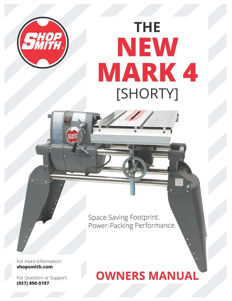 MARK 4 (Shorty) Owner's Manual (for 557400 + 557400P)