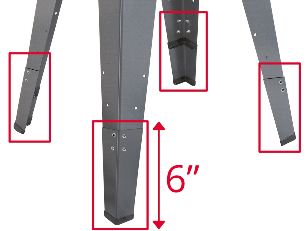 [557108] Shopsmith Utility & SPT Stand Leg Extenders (Set of 4)