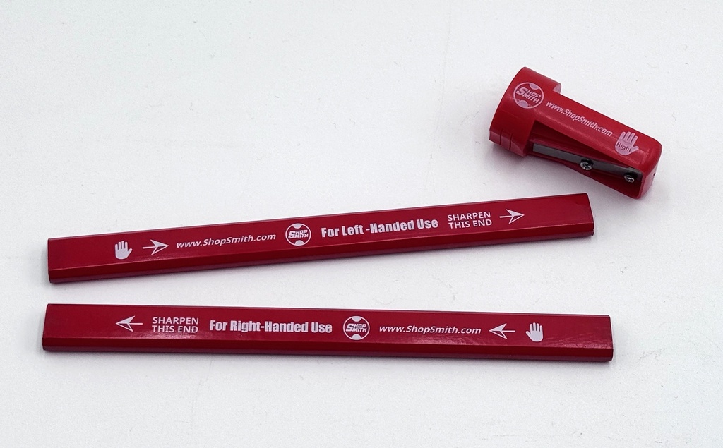 Ambidextrous Carpenters Pencils with Sharpener